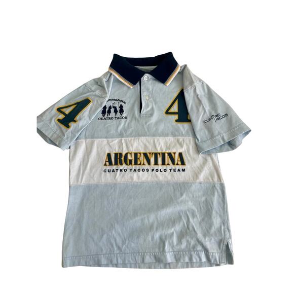 ARGENTINA CUATRO TACOS POLO TEAM SHIRT COLLARED #4 SIZE XS EQUESTRIAN HORSE RIDE - Picture 11 of 15